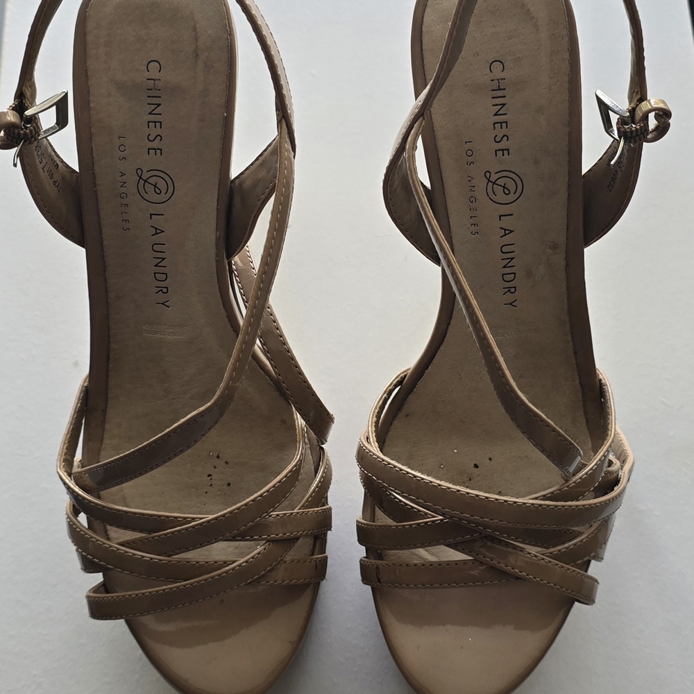 Chinese Laundry Tan Heeled Sandals